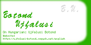 botond ujfalusi business card